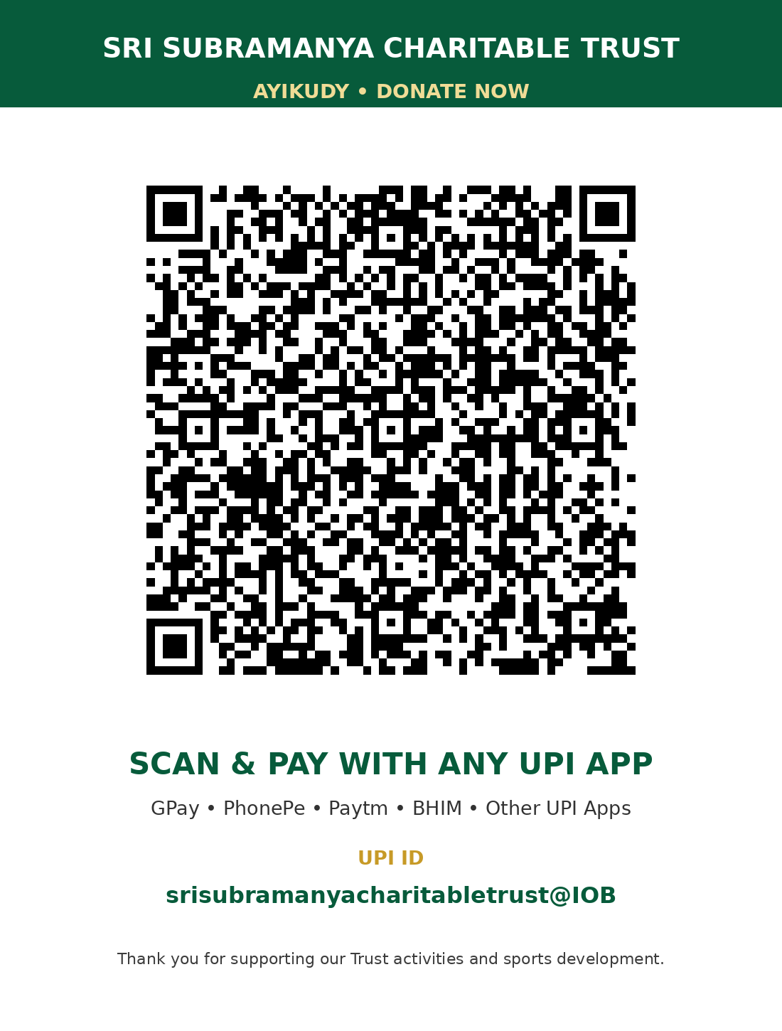 Trust UPI QR Code